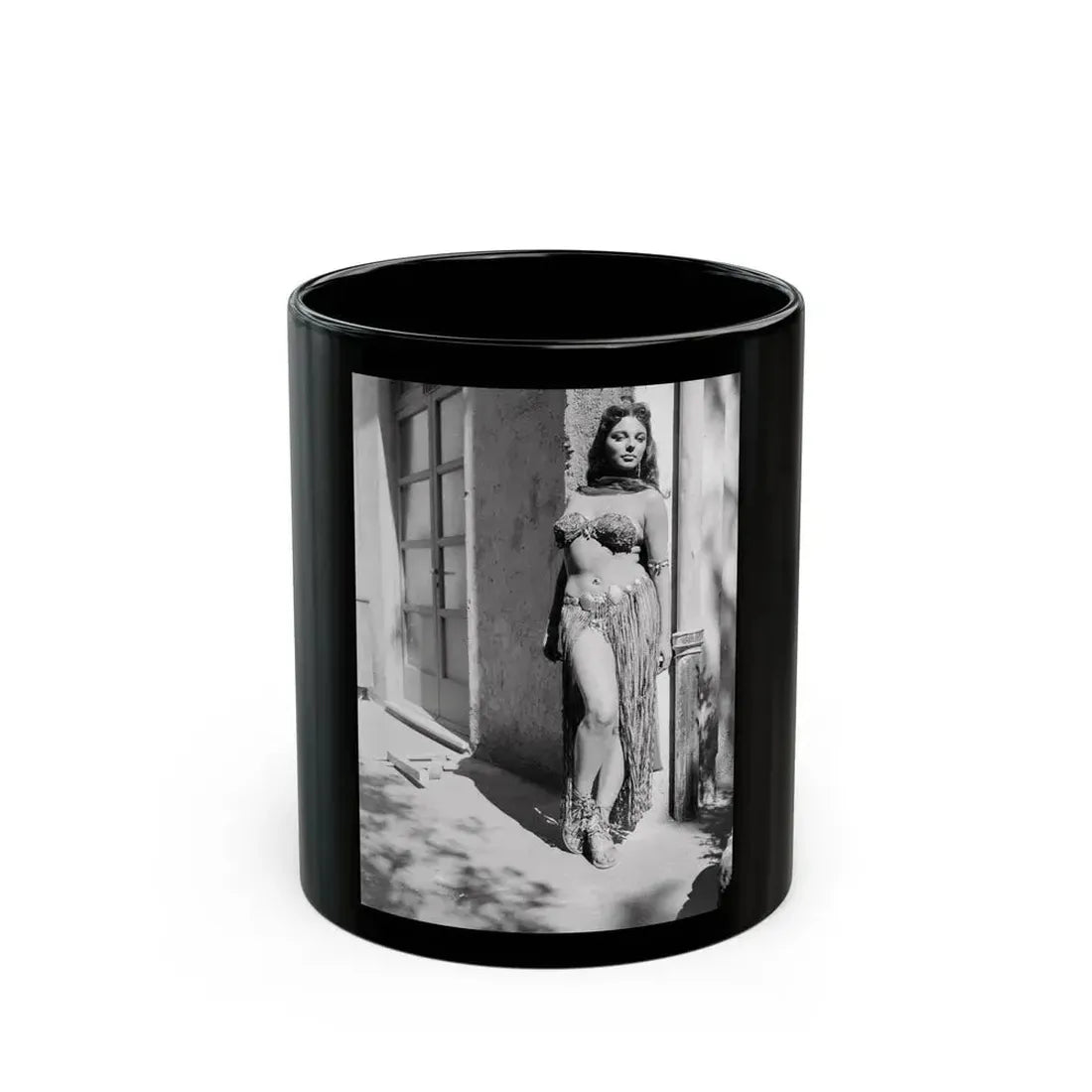 Joan Collins #524 (Vintage Female Icon) Black Coffee Mug 11oz - Go Mug Yourself