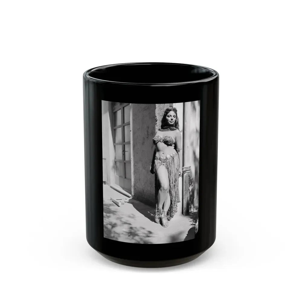 Joan Collins #524 (Vintage Female Icon) Black Coffee Mug 15oz - Go Mug Yourself