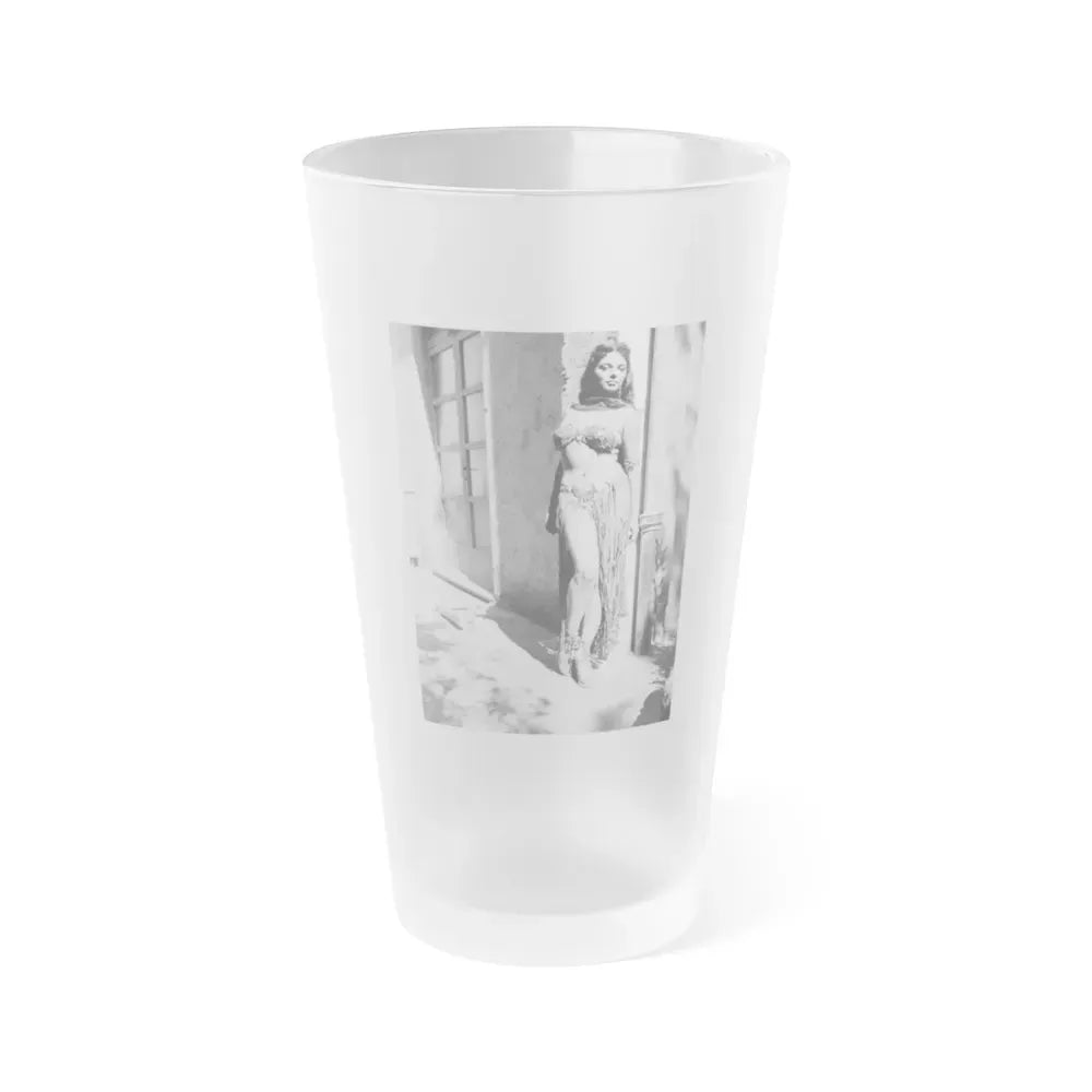 Joan Collins #524 (Vintage Female Icon) Frosted Pint Glass 16oz 16oz Frosted - Go Mug Yourself