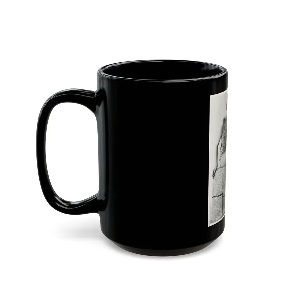 Joan Collins #526 (Vintage Female Icon) Black Coffee Mug - Go Mug Yourself