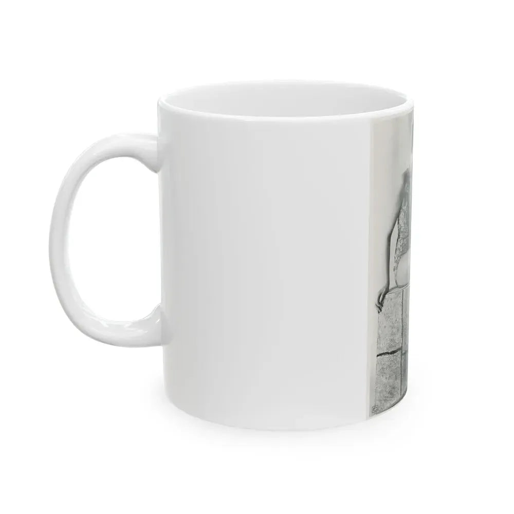 Joan Collins #526 (Vintage Female Icon) White Coffee Mug - Go Mug Yourself