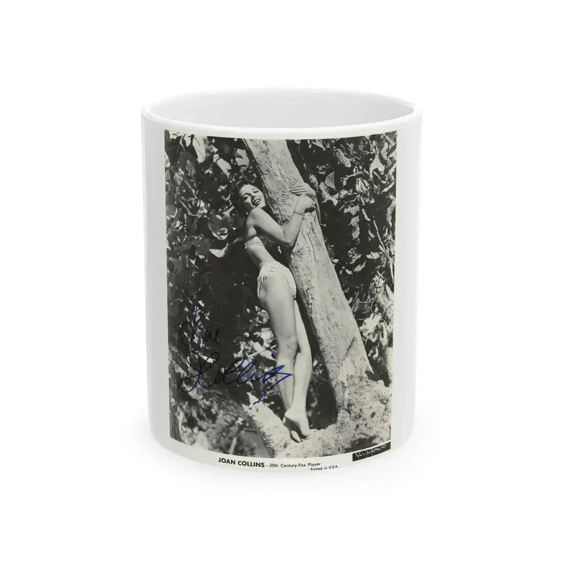 Joan Collins #527 (Vintage Female Icon) White Coffee Mug 11oz - Go Mug Yourself