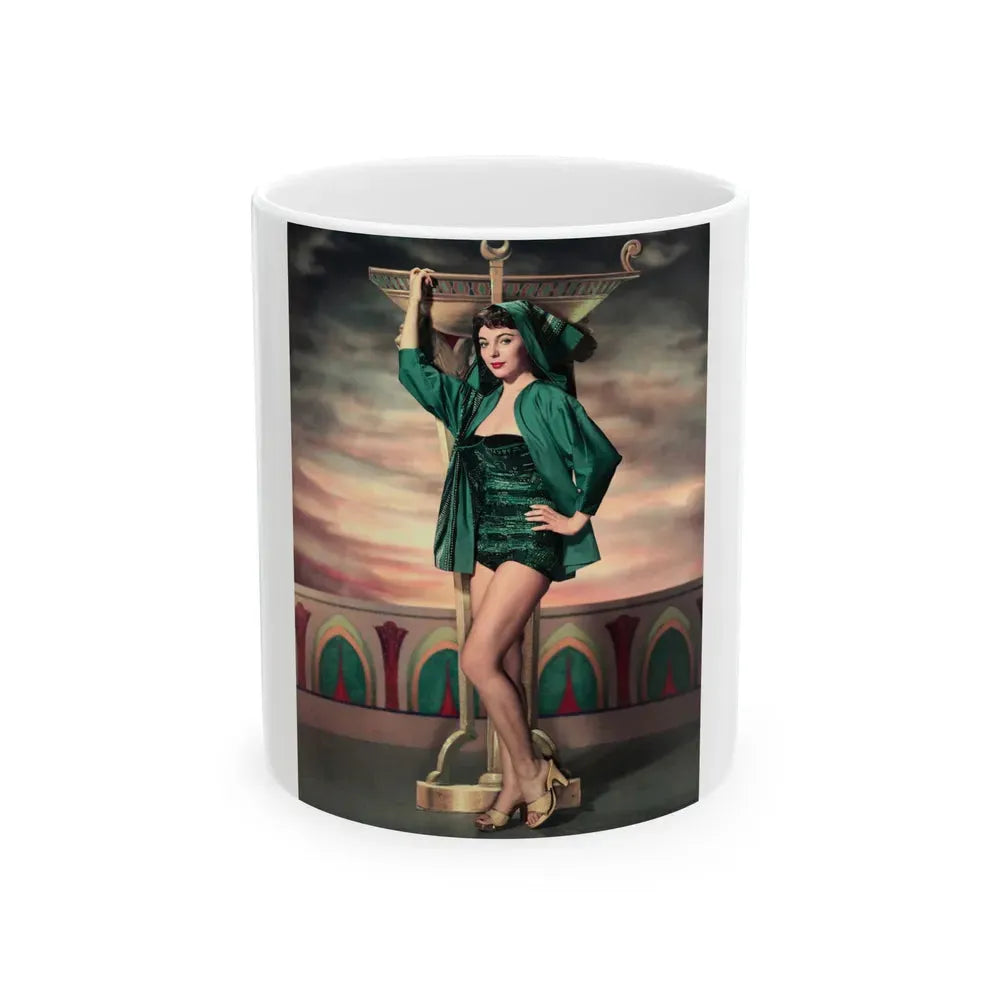 Joan Collins #535 (Vintage Female Icon) White Coffee Mug 11oz - Go Mug Yourself