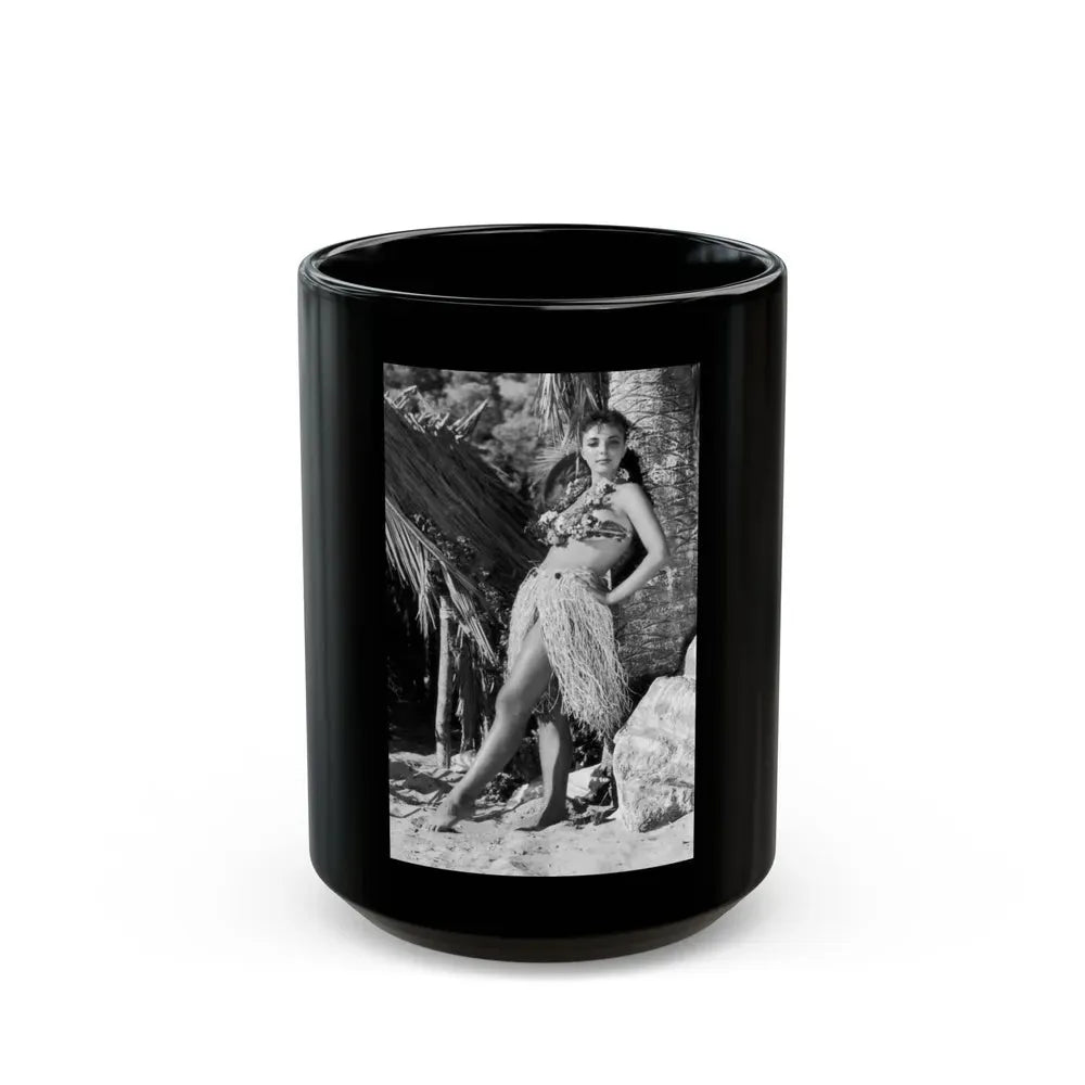 Joan Collins #536 (Vintage Female Icon) Black Coffee Mug 15oz - Go Mug Yourself