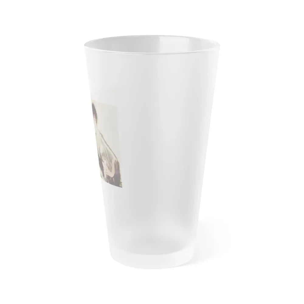 Joan Collins #538 (Vintage Female Icon) Frosted Pint Glass 16oz - Go Mug Yourself