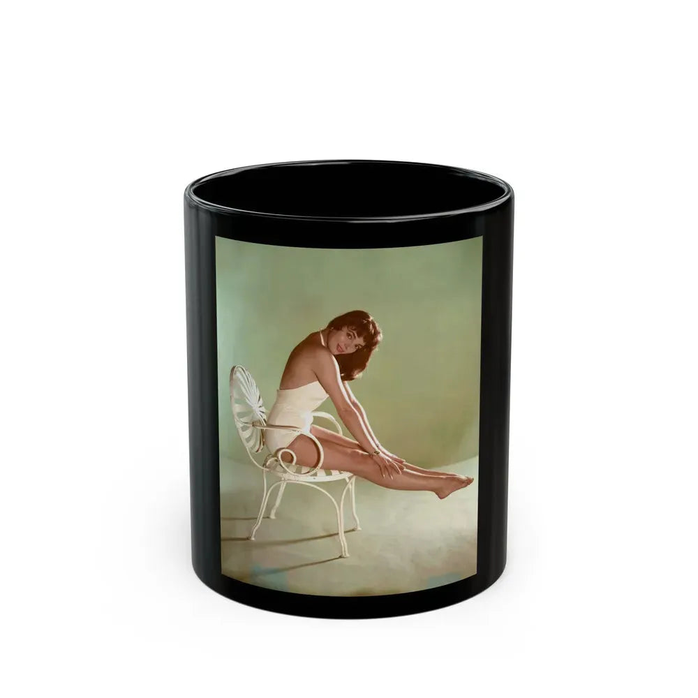Joan Collins #539 (Vintage Female Icon) Black Coffee Mug 11oz - Go Mug Yourself