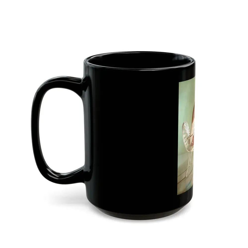 Joan Collins #539 (Vintage Female Icon) Black Coffee Mug - Go Mug Yourself