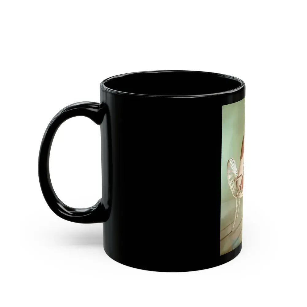 Joan Collins #539 (Vintage Female Icon) Black Coffee Mug - Go Mug Yourself