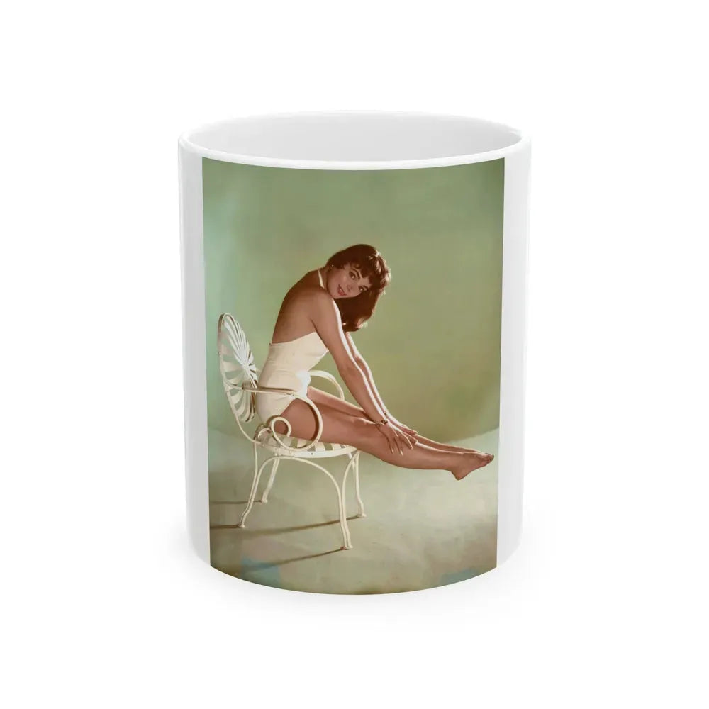 Joan Collins #539 (Vintage Female Icon) White Coffee Mug 11oz - Go Mug Yourself