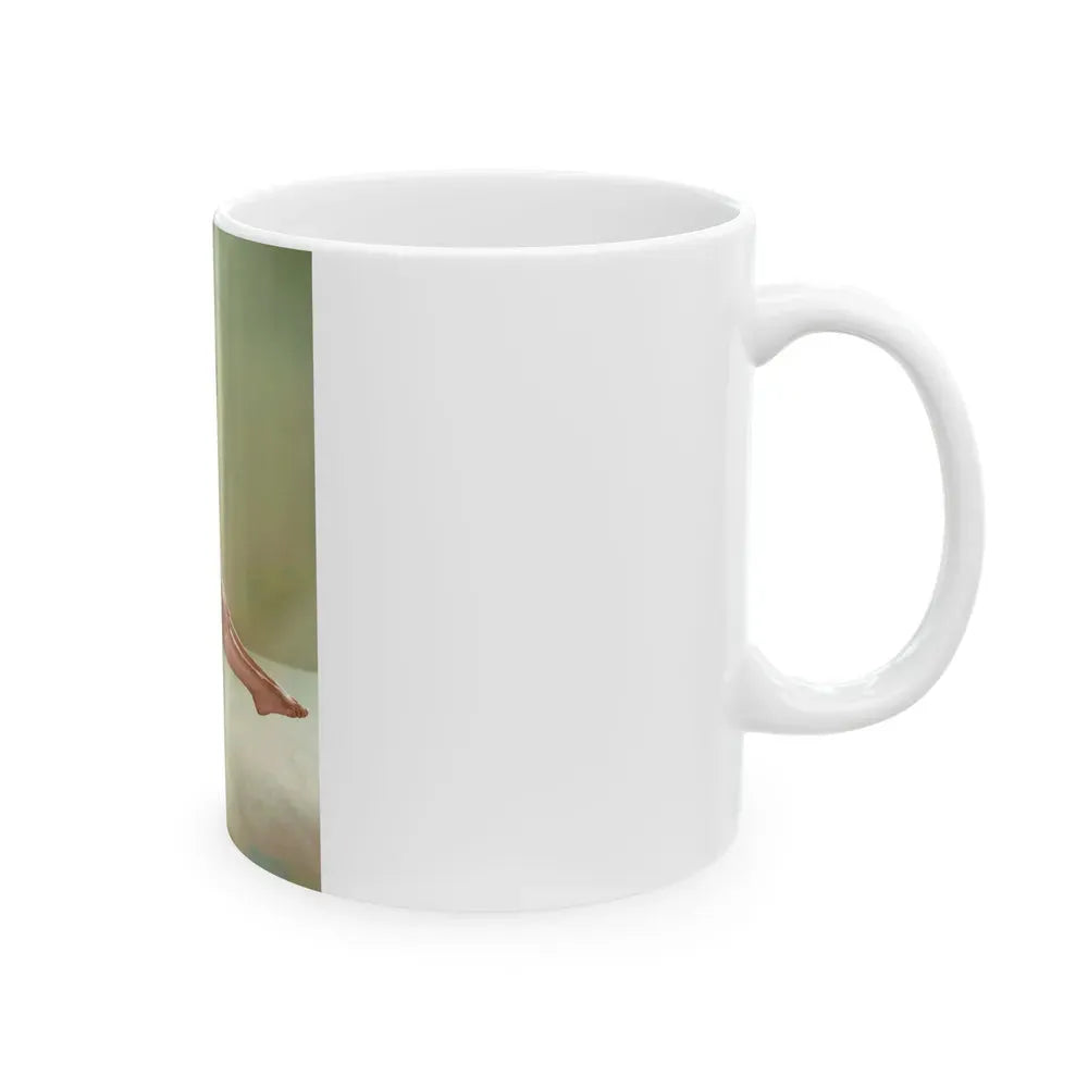 Joan Collins #539 (Vintage Female Icon) White Coffee Mug - Go Mug Yourself