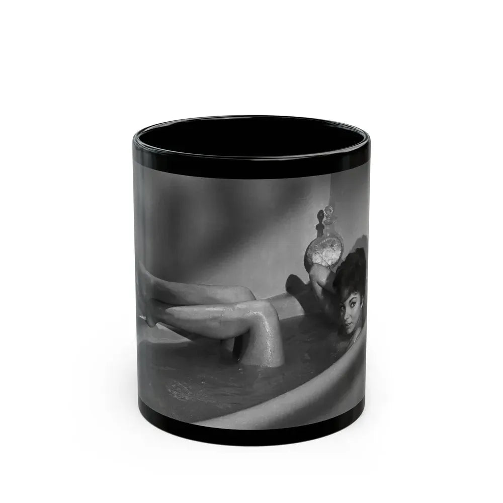 Joan Collins #540 (Vintage Female Icon) Black Coffee Mug 11oz - Go Mug Yourself