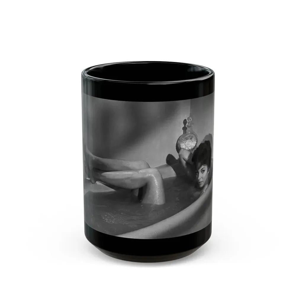 Joan Collins #540 (Vintage Female Icon) Black Coffee Mug 15oz - Go Mug Yourself