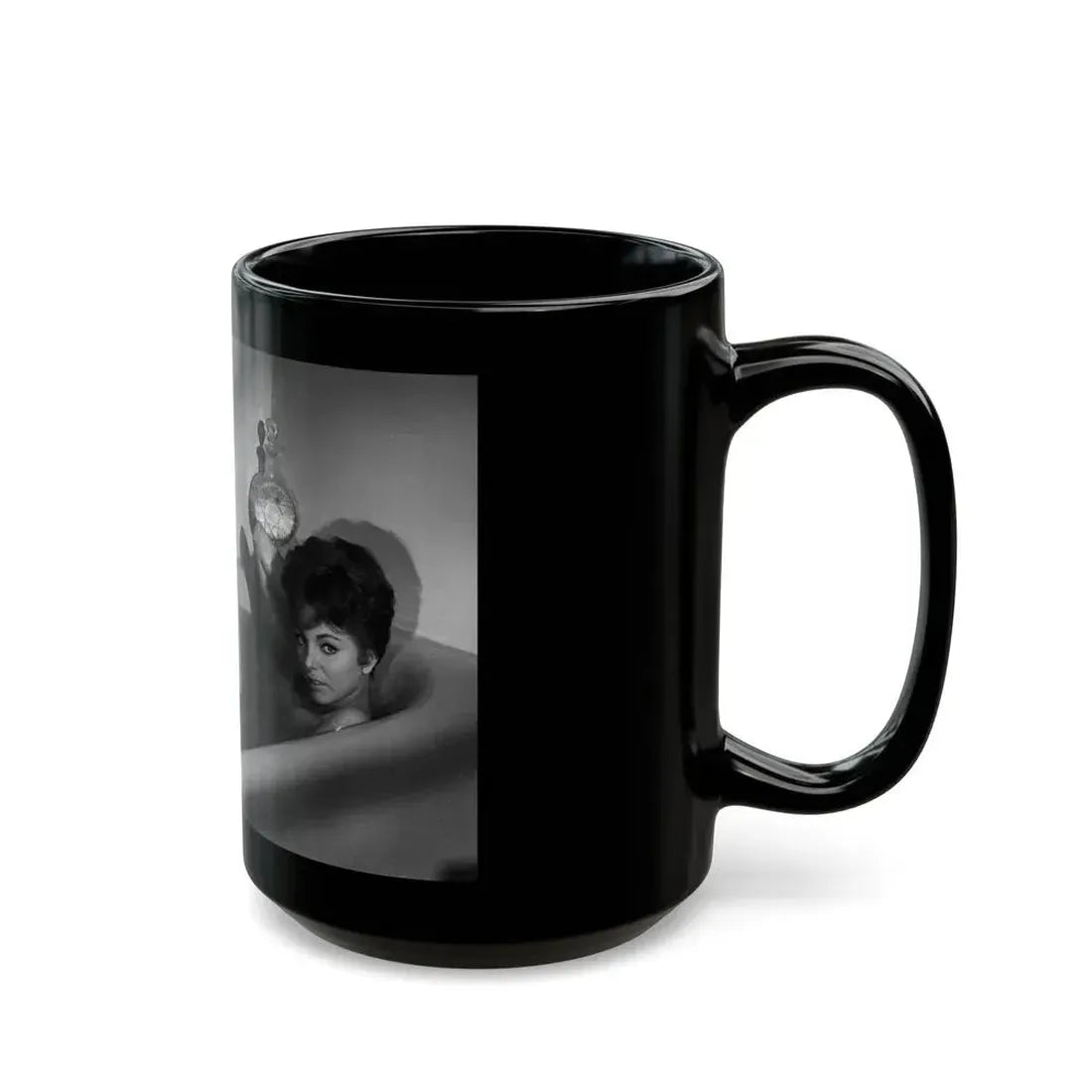 Joan Collins #540 (Vintage Female Icon) Black Coffee Mug - Go Mug Yourself