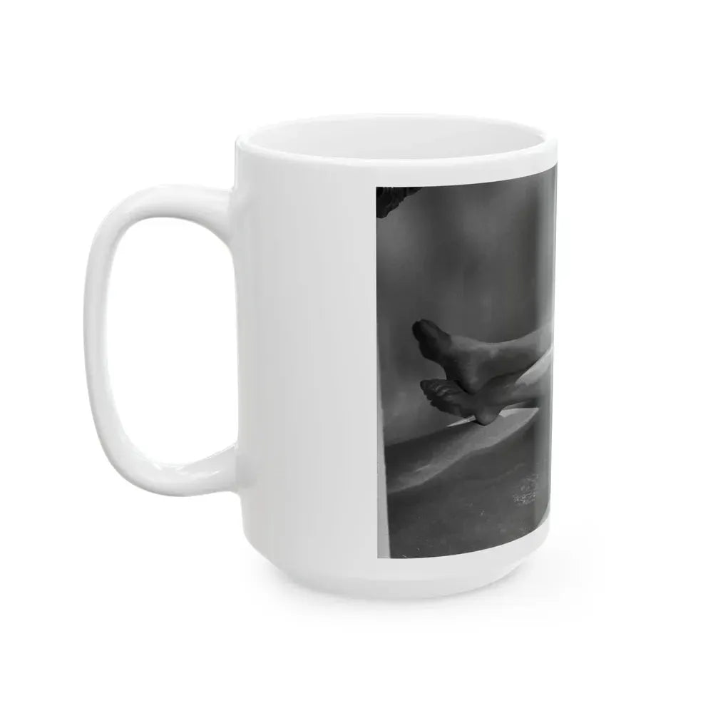Joan Collins #540 (Vintage Female Icon) White Coffee Mug - Go Mug Yourself