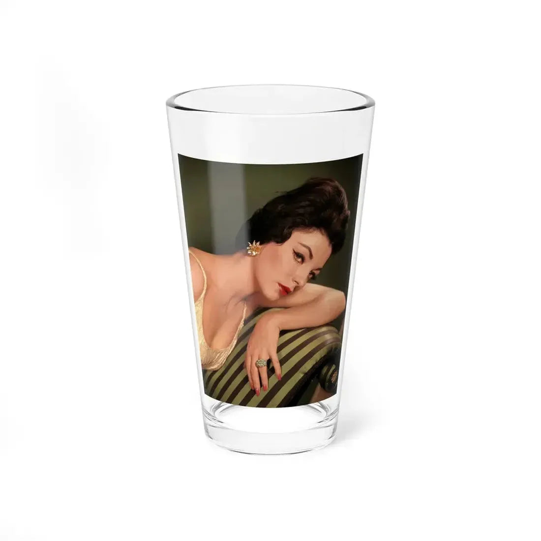 Joan Collins #546 (Vintage Female Icon) Pint Glass 16oz 16oz - Go Mug Yourself