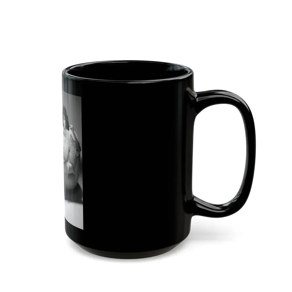 Joan Collins #547 (Vintage Female Icon) Black Coffee Mug - Go Mug Yourself