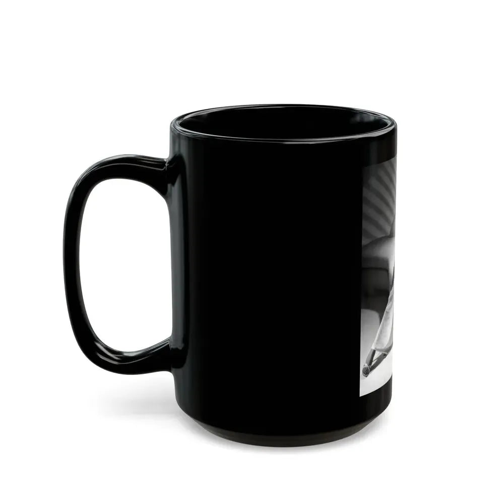 Joan Collins #547 (Vintage Female Icon) Black Coffee Mug - Go Mug Yourself