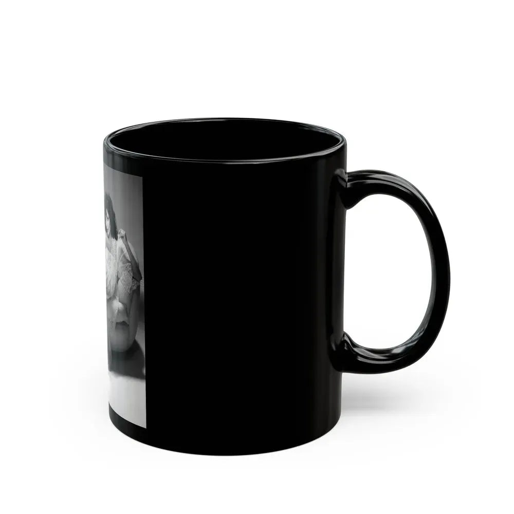 Joan Collins #547 (Vintage Female Icon) Black Coffee Mug - Go Mug Yourself