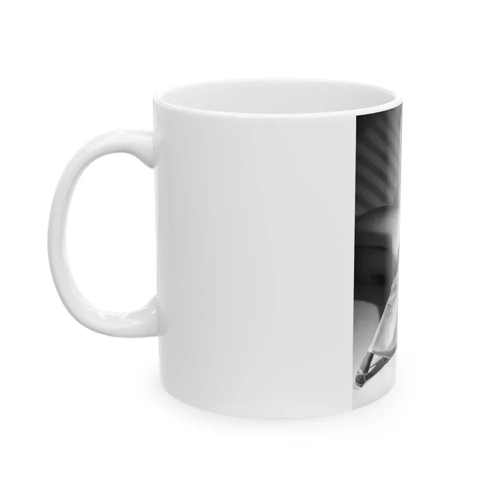 Joan Collins #547 (Vintage Female Icon) White Coffee Mug - Go Mug Yourself