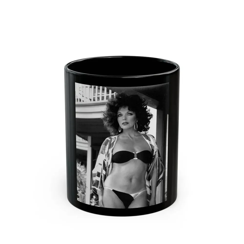 Joan Collins #548 (Vintage Female Icon) Black Coffee Mug 11oz - Go Mug Yourself
