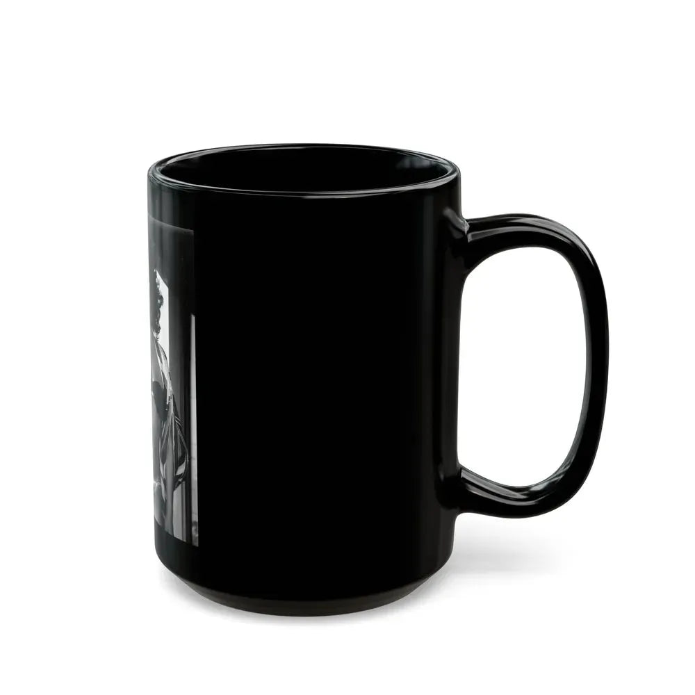 Joan Collins #548 (Vintage Female Icon) Black Coffee Mug - Go Mug Yourself