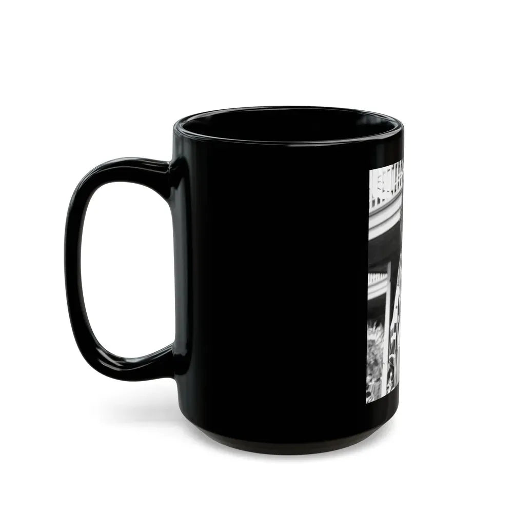 Joan Collins #548 (Vintage Female Icon) Black Coffee Mug - Go Mug Yourself