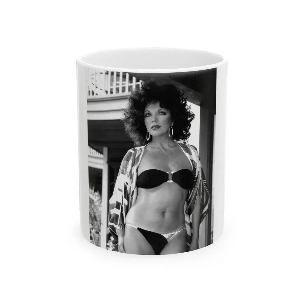 Joan Collins #548 (Vintage Female Icon) White Coffee Mug 11oz - Go Mug Yourself