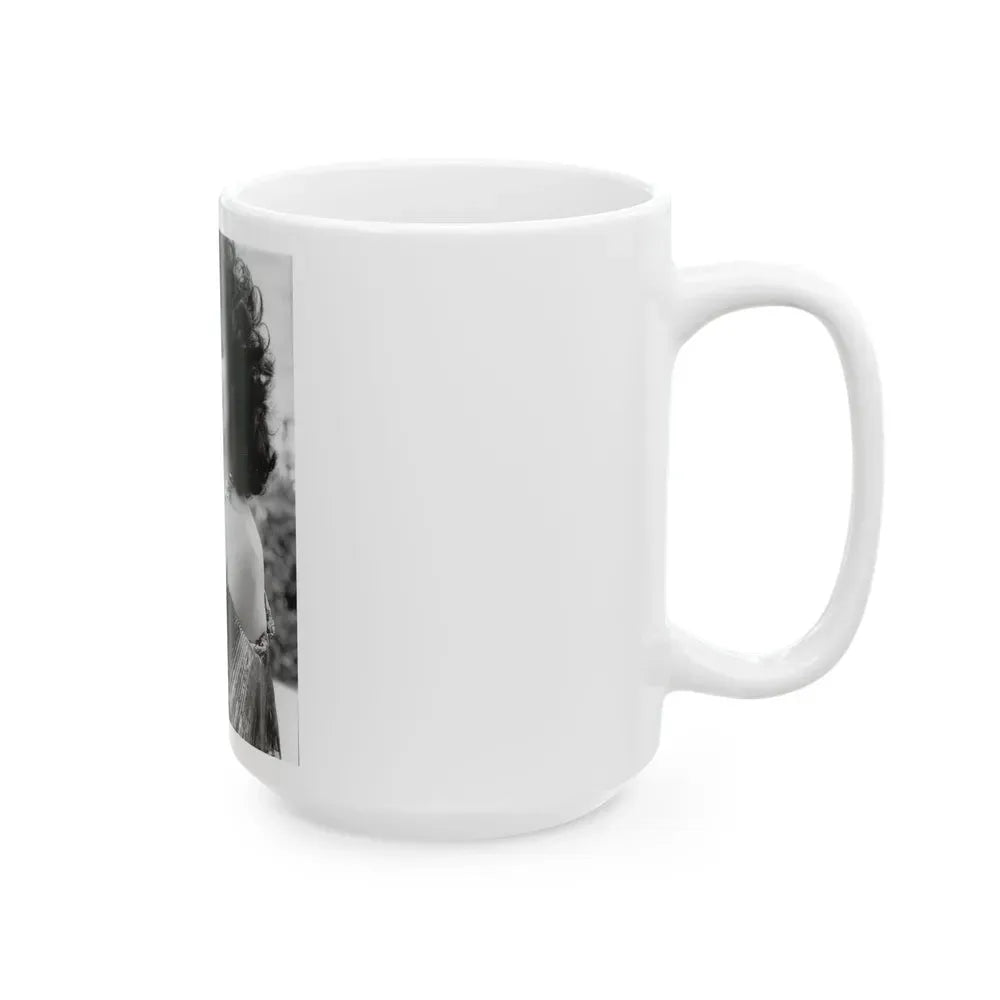 Joan Collins #549 (Vintage Female Icon) White Coffee Mug - Go Mug Yourself