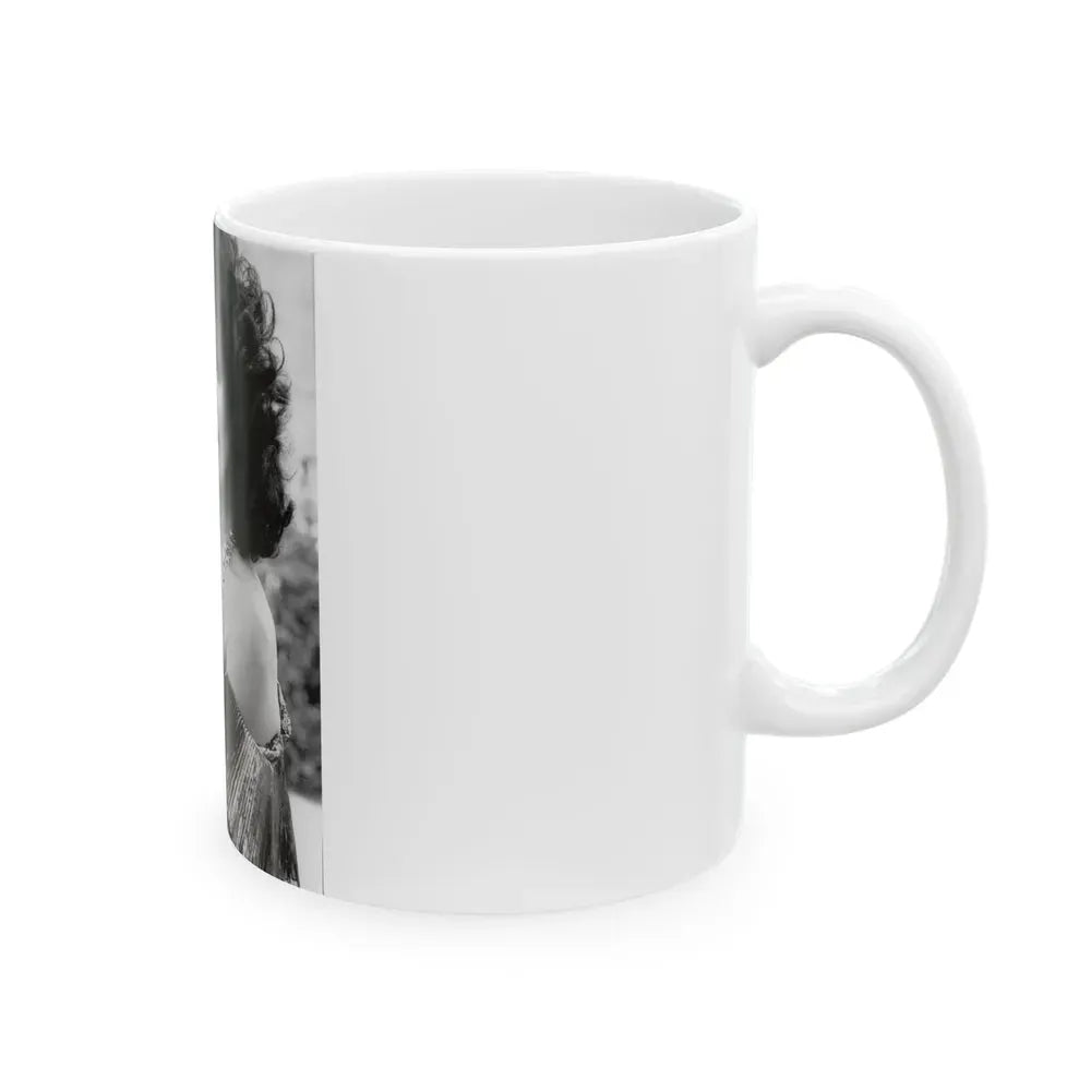 Joan Collins #549 (Vintage Female Icon) White Coffee Mug - Go Mug Yourself