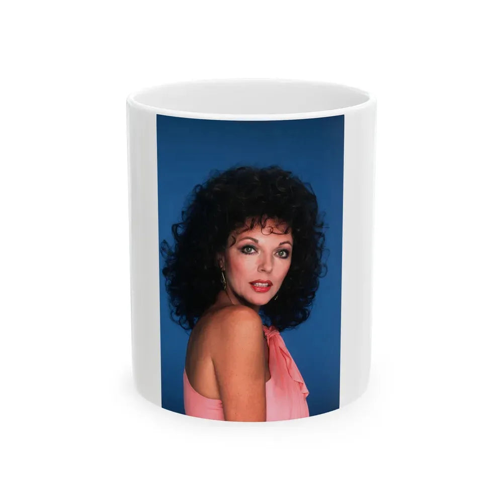 Joan Collins #555 (Vintage Female Icon) White Coffee Mug 11oz - Go Mug Yourself
