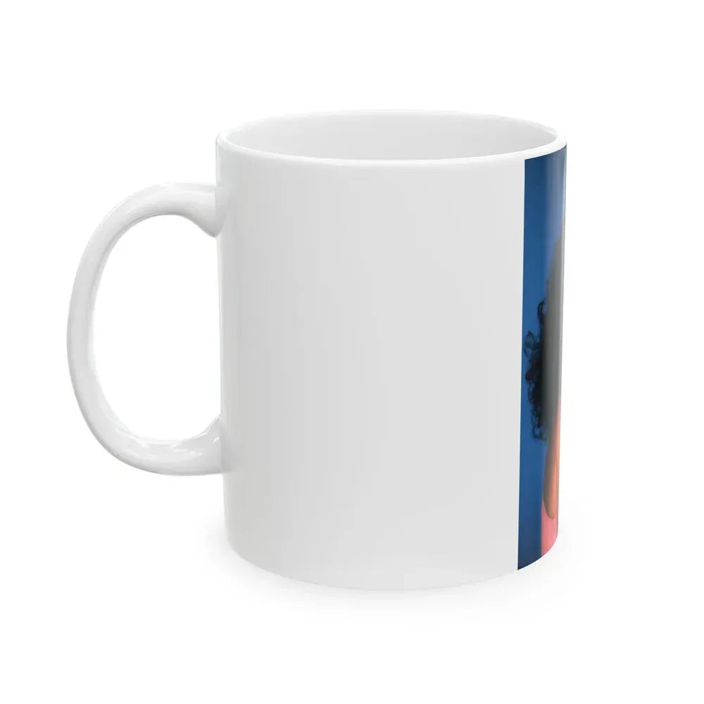 Joan Collins #555 (Vintage Female Icon) White Coffee Mug - Go Mug Yourself