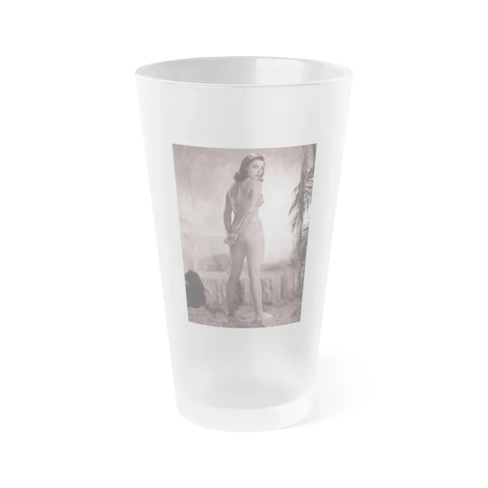 Joan Collins #559 (Vintage Female Icon) Frosted Pint Glass 16oz 16oz Frosted - Go Mug Yourself