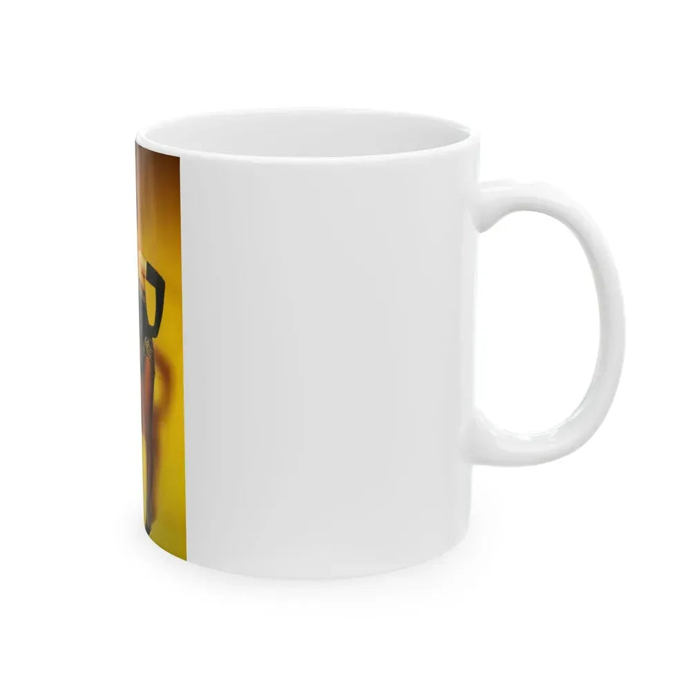 Joan Collins #562 (Vintage Female Icon) White Coffee Mug - Go Mug Yourself