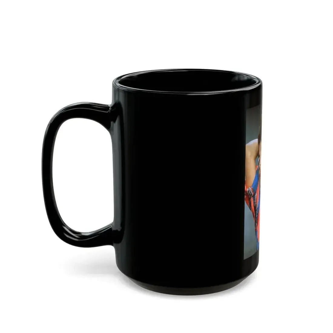 Joan Collins #563 (Vintage Female Icon) Black Coffee Mug - Go Mug Yourself