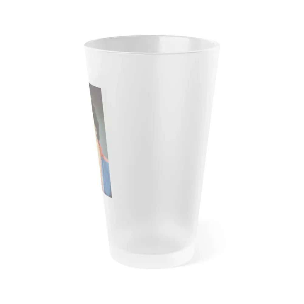 Joan Collins #563 (Vintage Female Icon) Frosted Pint Glass 16oz - Go Mug Yourself