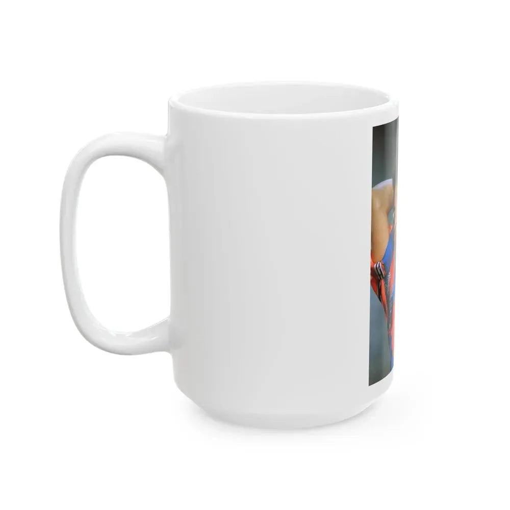 Joan Collins #563 (Vintage Female Icon) White Coffee Mug - Go Mug Yourself