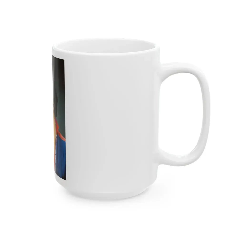 Joan Collins #563 (Vintage Female Icon) White Coffee Mug - Go Mug Yourself