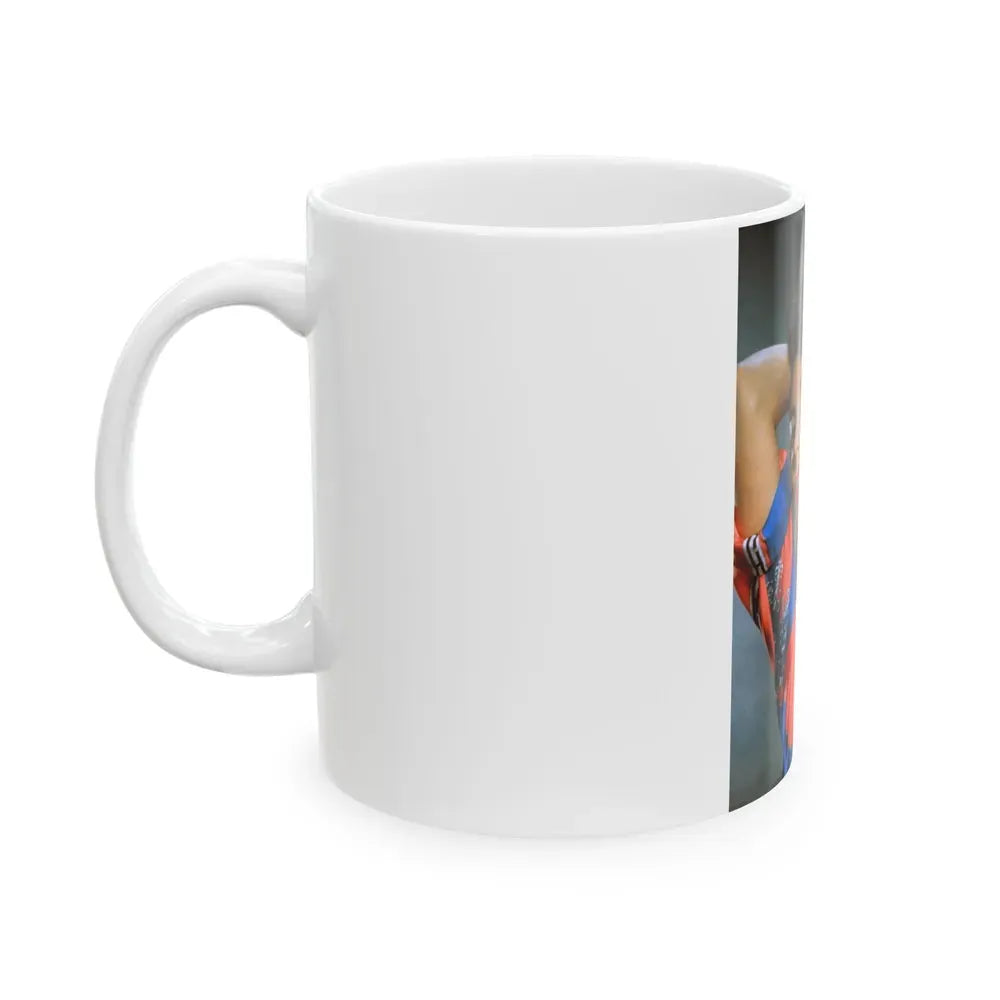 Joan Collins #563 (Vintage Female Icon) White Coffee Mug - Go Mug Yourself