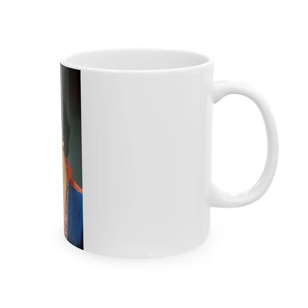 Joan Collins #563 (Vintage Female Icon) White Coffee Mug - Go Mug Yourself