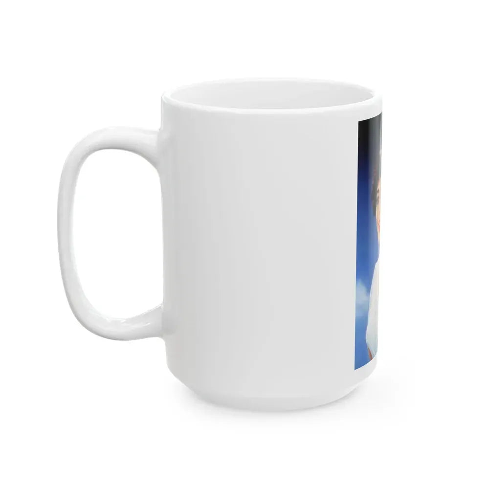 Joan Collins #564 (Vintage Female Icon) White Coffee Mug - Go Mug Yourself