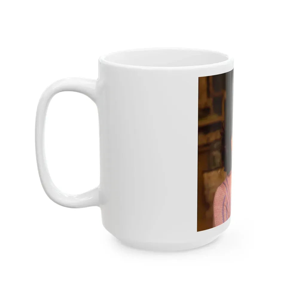Joan Collins #565 (Vintage Female Icon) White Coffee Mug - Go Mug Yourself