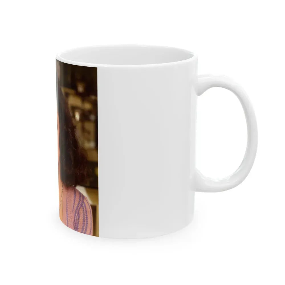 Joan Collins #565 (Vintage Female Icon) White Coffee Mug - Go Mug Yourself