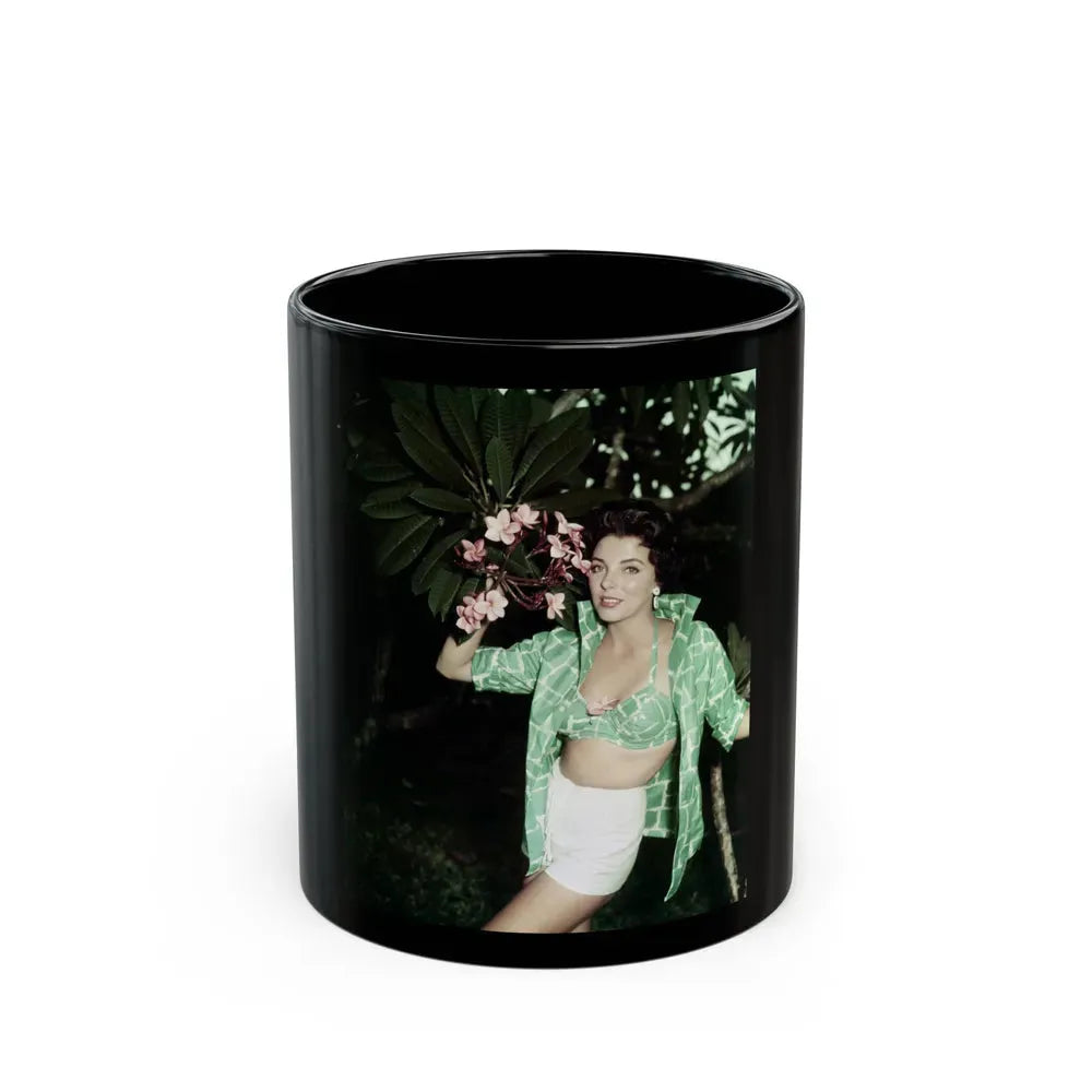 Joan Collins #568 (Vintage Female Icon) Black Coffee Mug 11oz - Go Mug Yourself