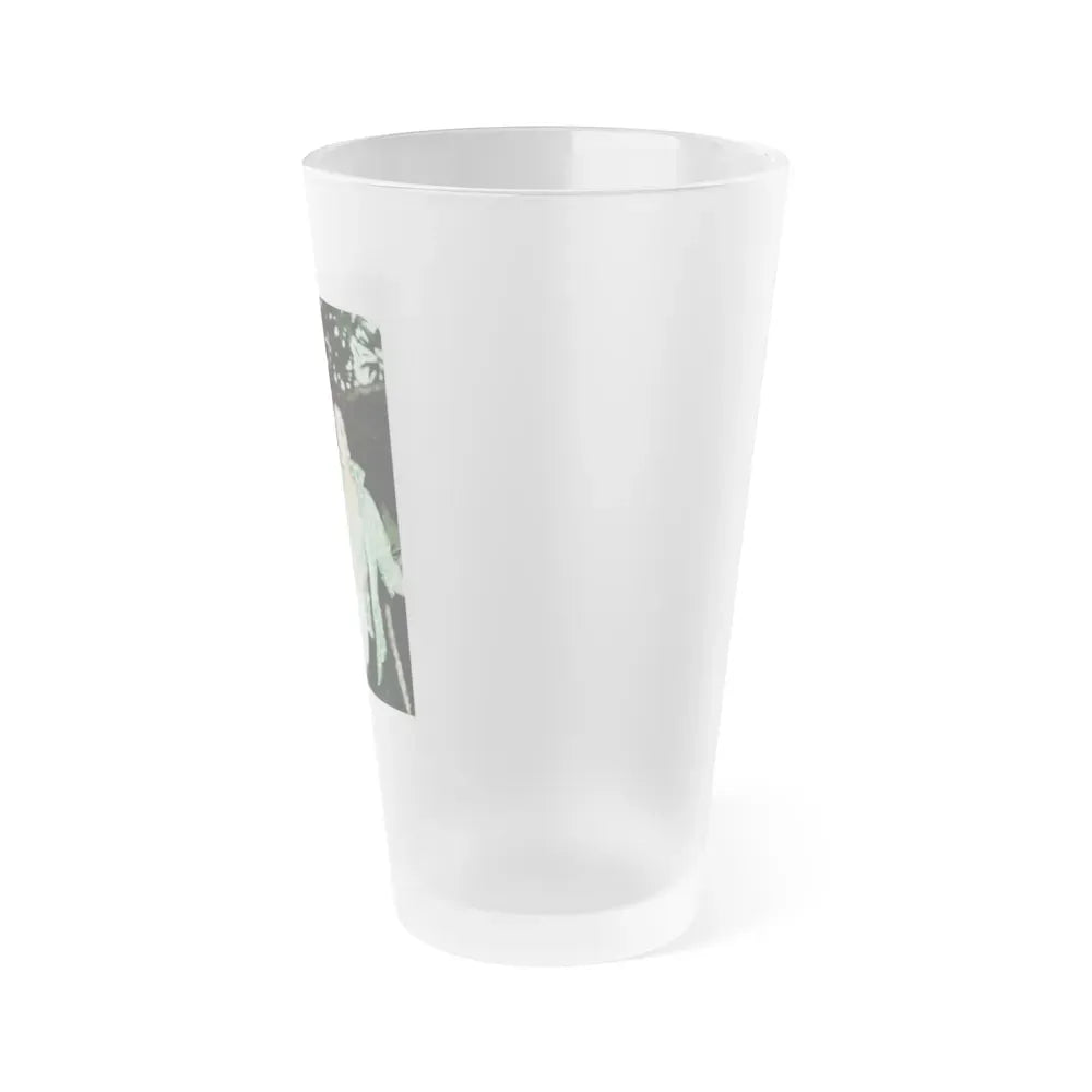 Joan Collins #568 (Vintage Female Icon) Frosted Pint Glass 16oz - Go Mug Yourself