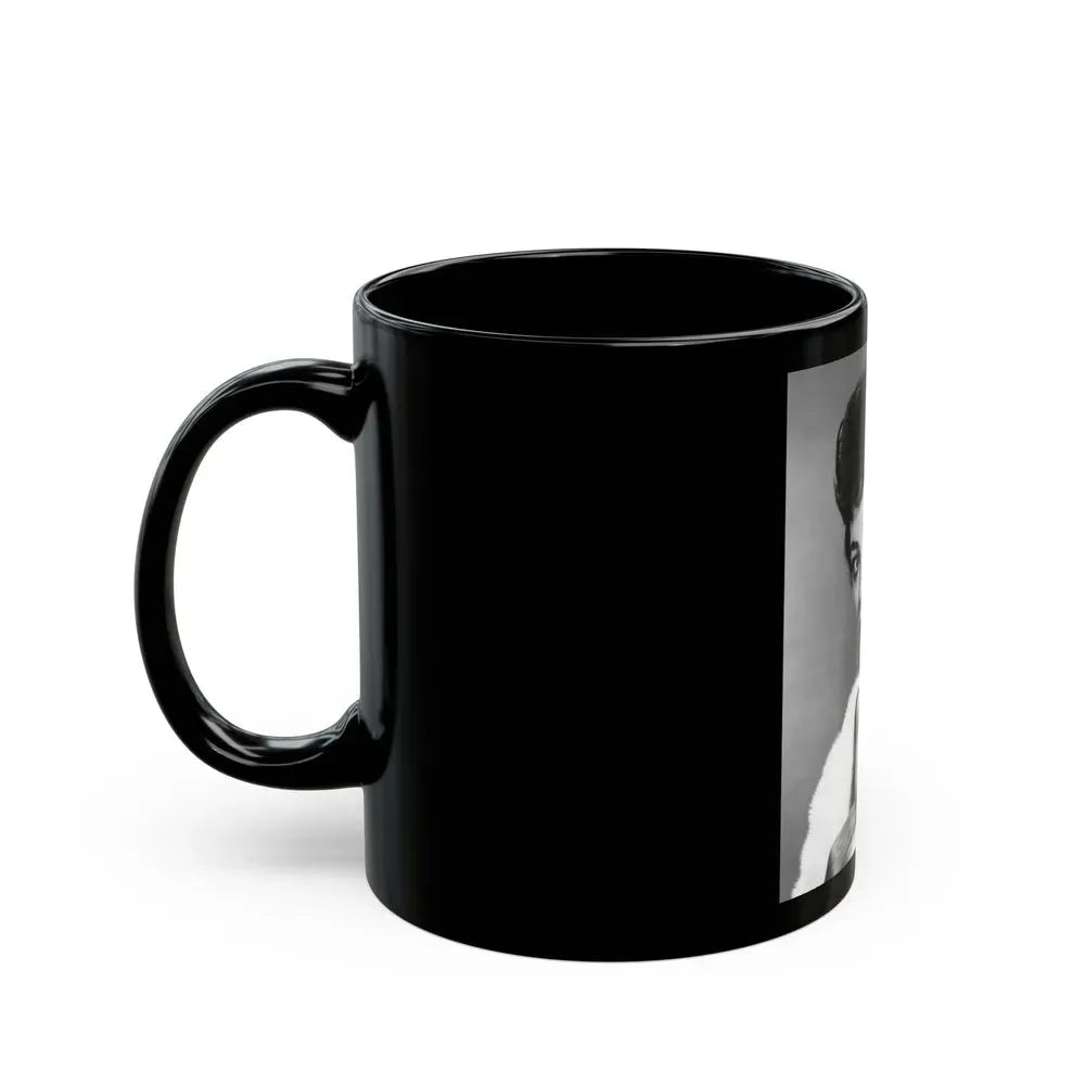 Joan Collins #572 (Vintage Female Icon) Black Coffee Mug - Go Mug Yourself