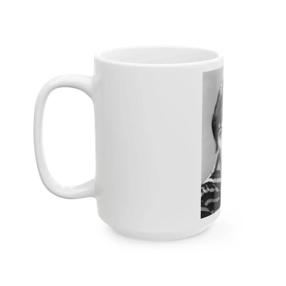 Joan Collins #573 (Vintage Female Icon) White Coffee Mug - Go Mug Yourself