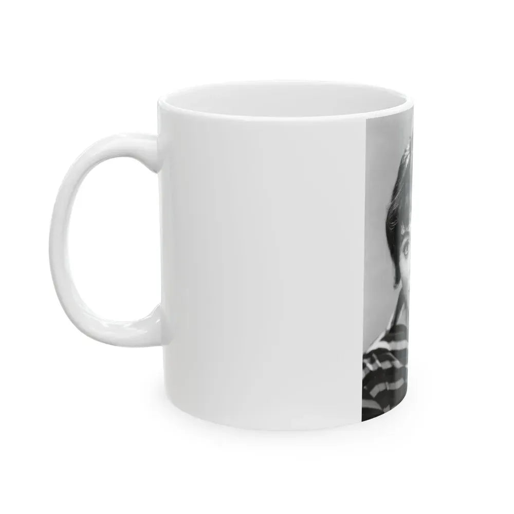 Joan Collins #573 (Vintage Female Icon) White Coffee Mug - Go Mug Yourself