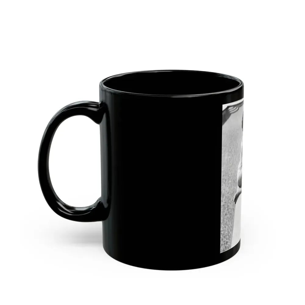 Joan Collins #575 (Vintage Female Icon) Black Coffee Mug - Go Mug Yourself