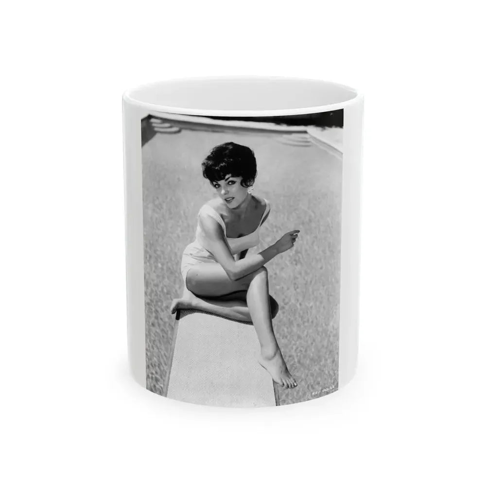 Joan Collins #575 (Vintage Female Icon) White Coffee Mug 11oz - Go Mug Yourself