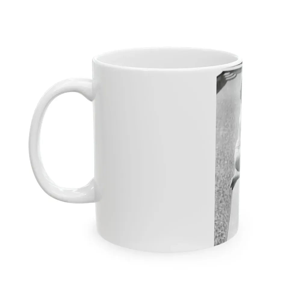 Joan Collins #575 (Vintage Female Icon) White Coffee Mug - Go Mug Yourself